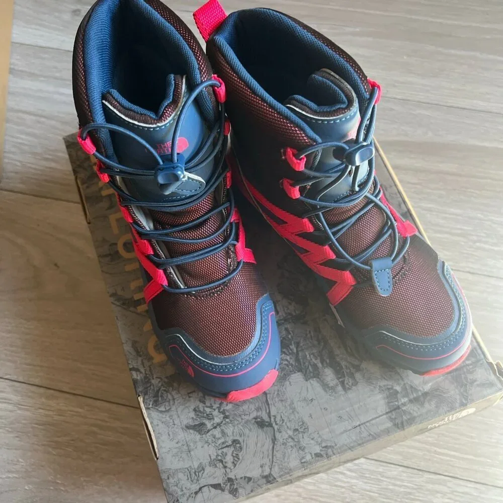 The‎ North Face Junior Winter Sneaker Boots - Blue Wing Teal & Atomic Pink 2